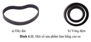 Vì sao các sản phẩm ở hình 4.11 được làm bằng cao su mà không phải vật liệu khác?