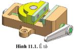 Theo em, để sản xuất được chiếc ê tô như hình 11.1 thì cần thực hiện những công việc gì?