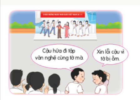 Em đồng tình hay không đồng tình với việc làm của bạn dưới đây? Tại sao?