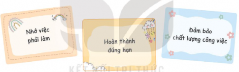 Sử dụng phiếu việc nhà để theo dõi quá trình tự lực thực hiện các công việc đã nhận.