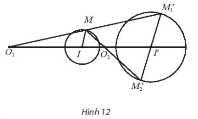 Hãy chứng minh có hai phép vị tự biến đường tròn (I; R) thành đường tròn (I'; R').