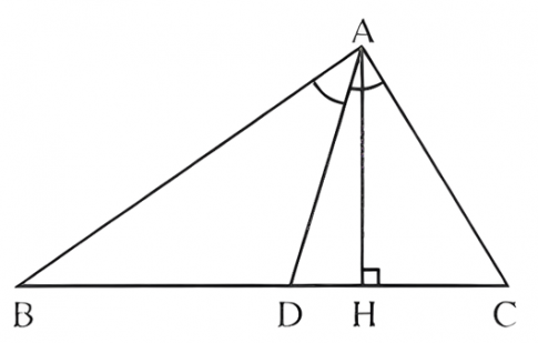 Câu 4: Tam giác ABC có AB = 6 cm, AC = 8 cm, BC = 10 cm. Đường phân giác của góc BAC cắt cạnh BC tại D a) Tính độ dài các đoạn thẳng DB và DC b) Tính tỉ số diện tích giữa ΔADB và ΔADC