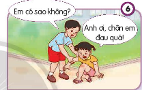 Quan sát tranh và nêu biểu hiện của sự cảm thông, giúp đỡ người gặp khó khăn