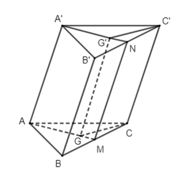 Cho hình lăng trụ tam giác...
