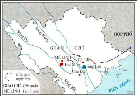 Giải vở BT Lịch sử 6 bài: Cuộc khởi nghĩa Hai Bà Trưng (năm 40)