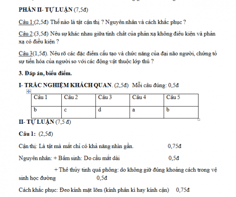 Giáo án PTNL bài: Kiểm tra 1 tiết