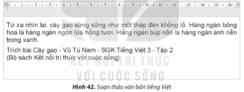 Khởi động phần mềm và soạn thảo đoạn văn bản tiếng Việt sau