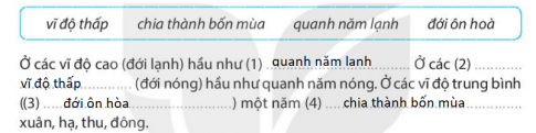 [Kết nối tri thức] Giải SBT lịch sử và địa lí 6 bài: Chuyển động của Trái Đất quanh Mặt Trời và hệ quả