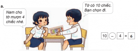 [Phát triển năng lực] Giải toán 1 bài: Trừ trong phạm vi 10