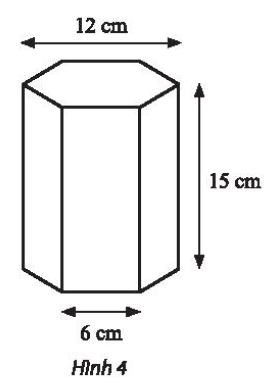 Vẽ hình chiếu vuông góc của vật thể có hình biểu diễn như Hình 4.