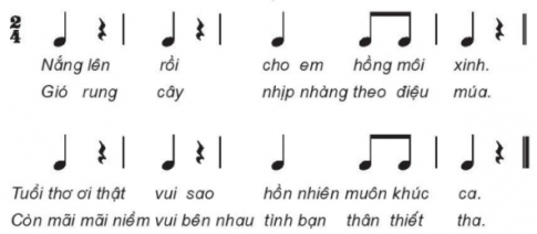 Giải bài tập 8 VBT âm nhạc 3 kết nối