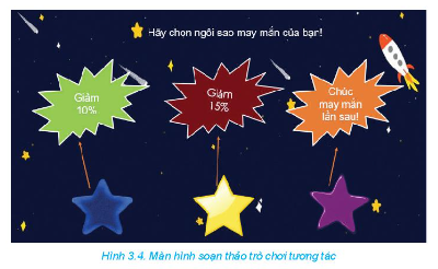 Quan sát màn hình soạn thảo trang chiếu (Hình 3.4) và thảo luận cách thực hiện để