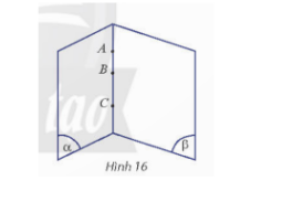 A, B, C cùng thuộc một giao tuyến của hai mặt phẳng phân biệt nên thẳng hàng với nhau.