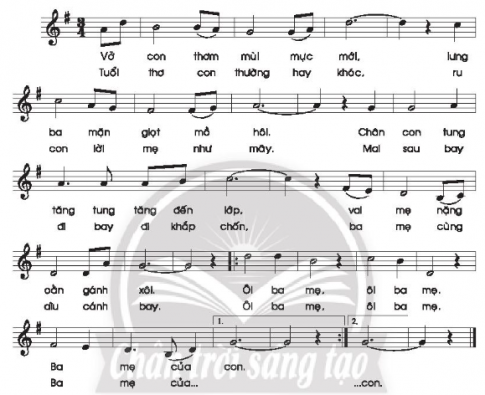 Giải bài tập 1 trang 25 VBT âm nhạc 3 chân trời sáng tạo