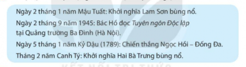 [KNTT] Giải SBT lịch sử và địa lí 6 bài: Thời gian trong lịch sử