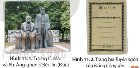 Quan sát hình 1 và hình 2, hãy chia sẽ những hiểu biết của em về các nhân vật cũng như những sự kiện lịch sử liên quan đến nhân vật và tác phẩm đó.