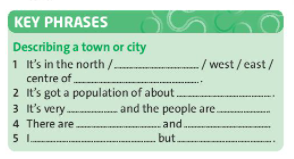 [Friends plus] Towns and cities - Writing