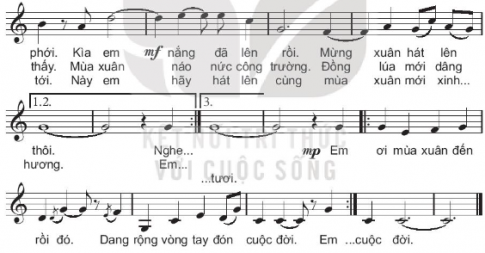 Thực hành hát ca khúc: Mùa xuân đến rồi đó