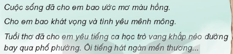 Giải âm nhạc 3 kết nối chủ đề 6 Nghe nhạc: Ước mơ hồng