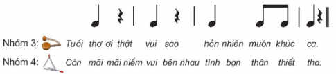 Giải âm nhạc 3 kết nối chủ đề 6 Vận dụng-sáng tạo