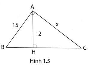 Giải phát triển năng lực toán 9 bài 1: Một số hệ thức về cạnh và đường cao trong tam giác vuông