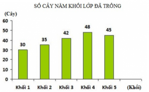 Trắc nghiệm Toán 4 kết nối bài 50 Biểu đồ cột