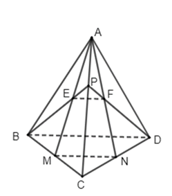 Cho tứ diện ABCD. Gọi M, N...