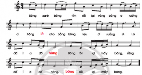 Giải bài tập 1 trang 29 VBT âm nhạc 3 chân trời sáng tạo