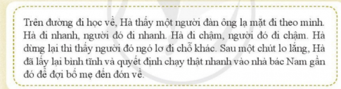 Bạn Hà đã gặp tình huống gì?