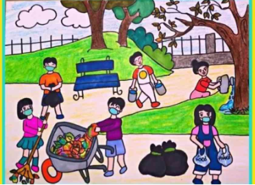 Hãy thiết kế một thông điệp để tuyên truyền về việc bảo vệ của công ở trường em và chia sẻ với bạn bè để cùng thực hiện.
