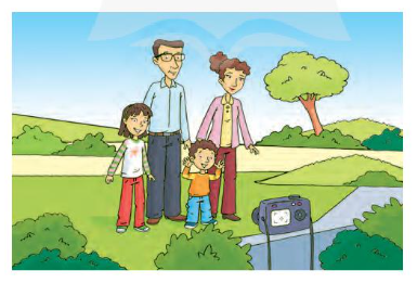 Look and say. Who is in the picture?