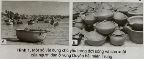 Quan sát các hình dưới đây, đọc tên các vật dụng chủ yếu trong đời sống và sản xuất của người dân ở vùng Duyên hải miền Trung.