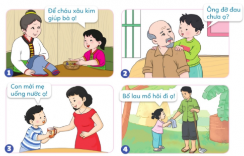 [Cánh diều] Giải đạo đức 1 bài: Em với ông bà, cha mẹ