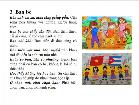 Giải thích, minh họa ý nghĩa của một số thành ngữ, tục ngữ mà em thích