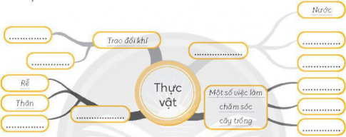 Điền nội dung phù hợp để hoàn thành các sơ đồ tư duy về chủ đề Thực vật và động vật mà em đã học.