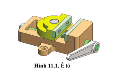 Theo em, để sản xuất được chiếc ê tô như hình 11.1 thì cần thực hiện những công việc gì?