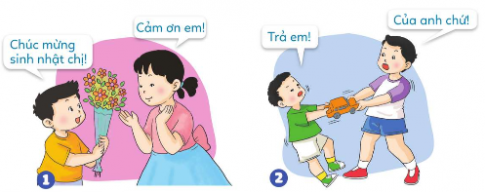 [Cánh diều] Giải đạo đức 1 bài: Em với anh chị em trong gia đình