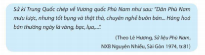 [KNTT] Giải SBT lịch sử và địa lí 6 bài: Vương quốc Phù Nam