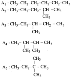 Số đồng phân cấu tạo ứng với công thức phân tử C$_{6}$H$_{14}$ là