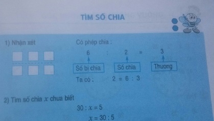 Giải bài tìm số chia