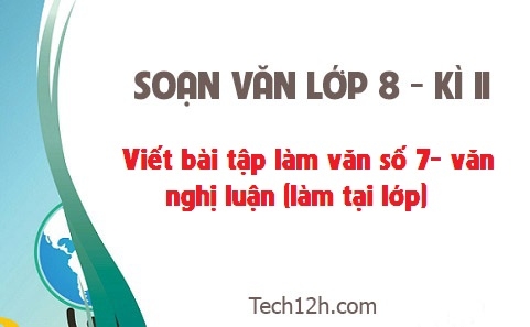 Bài viết tập làm văn số 7 Ngữ văn lớp 8 trang 128