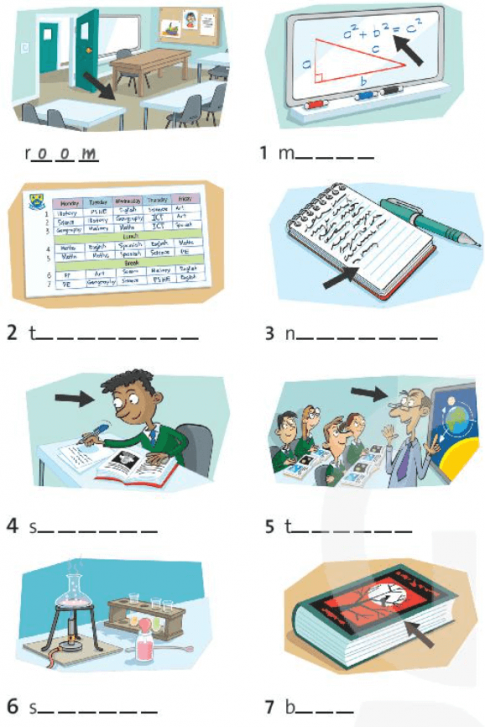 Giải SBT tiếng anh 7 Friends Plus Starter unit: Vocabulary School trang 6