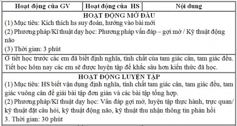 Giáo án PTNL bài Luyện tập