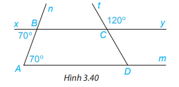 Giải bài 10 Tiên đề Euclid, tính chất của hai đường thẳng song song