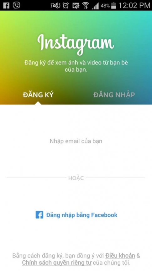 Cài đặt và tạo một tài khoản Instagram