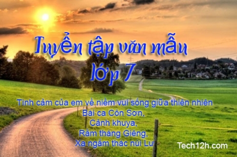 Hãy phát biểu những suy nghĩ và tình cảm của em về niềm vui sống giữa thiên nhiên - bài mẫu 1