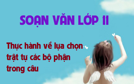 Soạn văn bài: Thực hành về lựa chọn trật tự các bộ phận trong câu