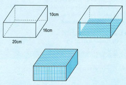 Giải bài: Thể tích hình hộp chữ nhật - sgk Toán 5 trang 120