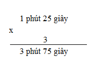 Giải bài: Nhân số đo thời gian với một số - sgk Toán 5 trang 135