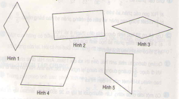 Giải câu 1 bài Hình thoi - sgk Toán 4 trang 140